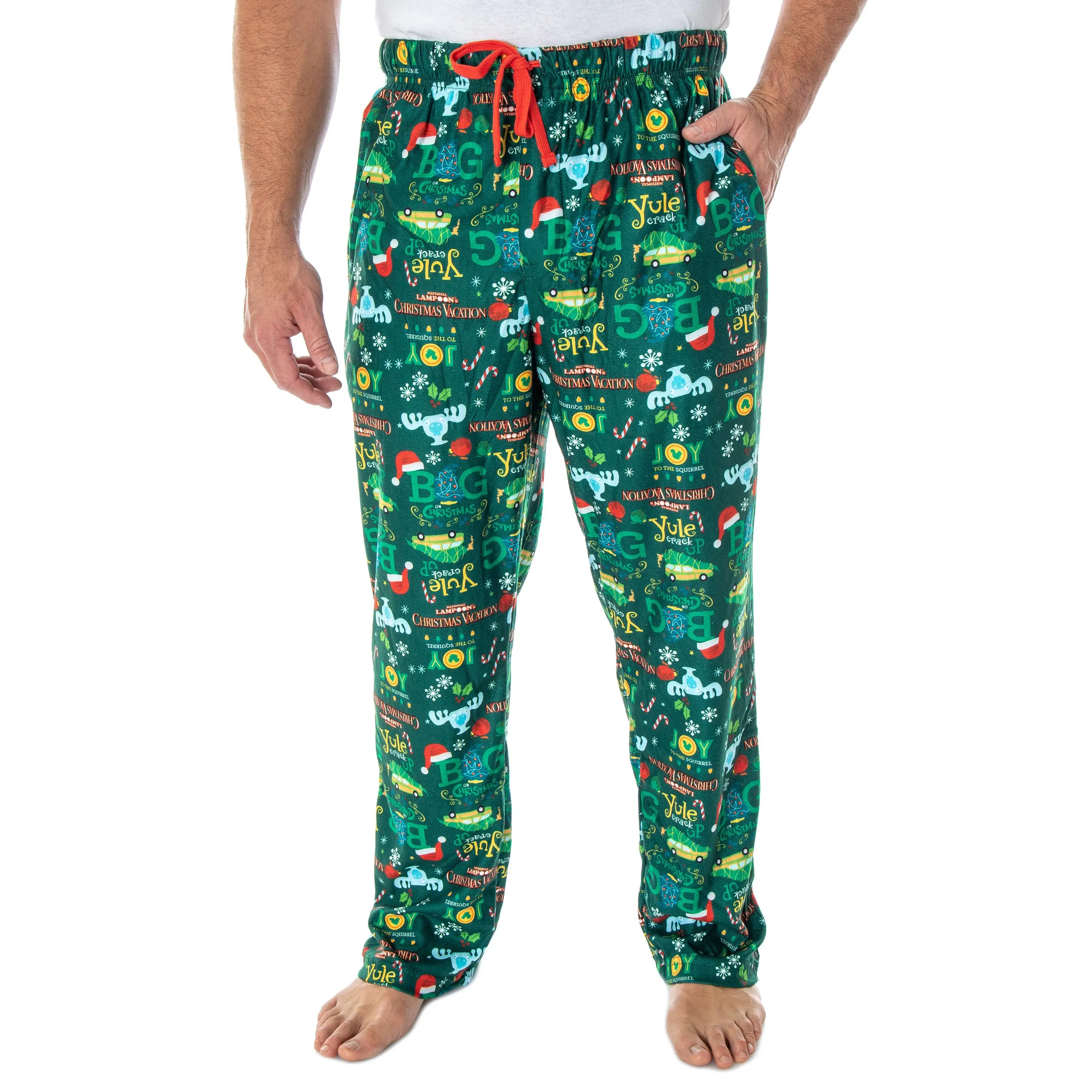 National Lampoon's Christmas Vacation Men's Allover Print Lounge Sleep Pajama Pants