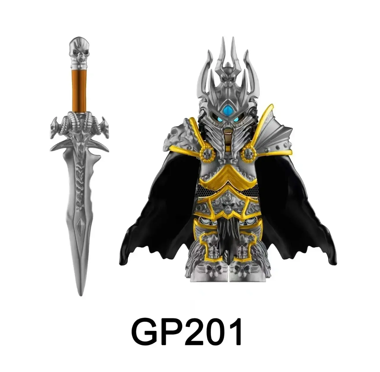 2026 NEW GP201 Lich King Medieval Round Table Knights building block Anime bricks Action Figure Collection Model Doll Toy Gifts
