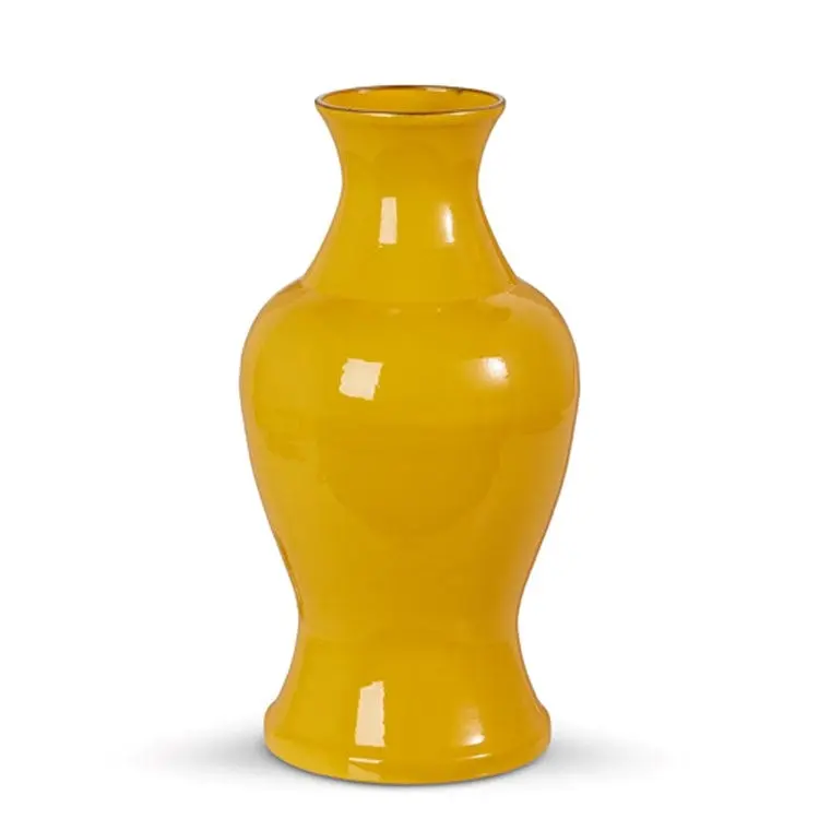 12” Yellow Vase