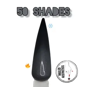 50 Shades | HEMA Free Charcoal to Gray UV Gel, Color Changing Gel Polish, Thermal Gel Polish, Thermal Color Change