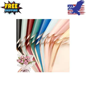 30 Sheets 10 colors Flower Bouquet Wrapping Paper