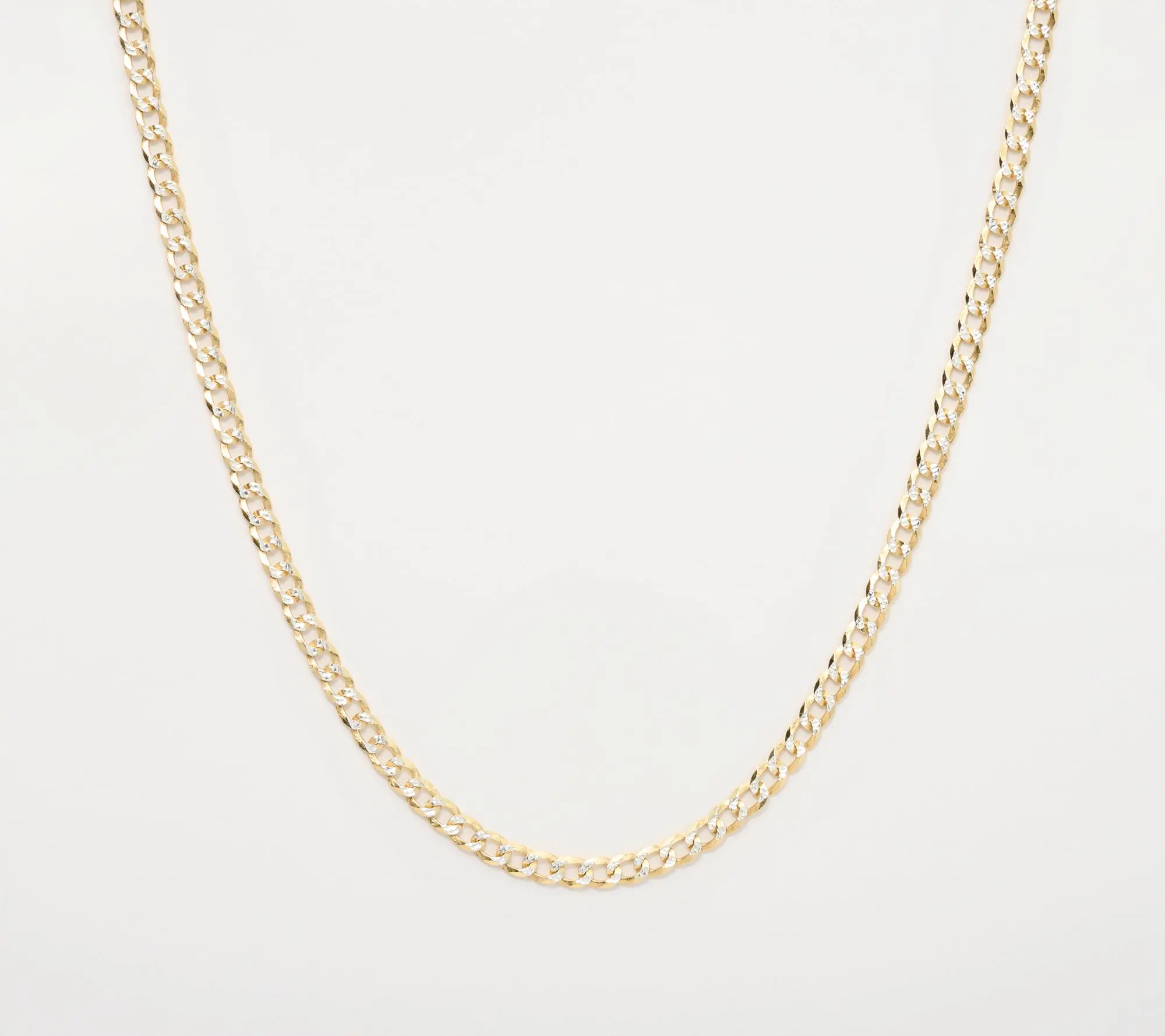 David Markstein Sterling Silver Luxe D/C Curb Necklace, 16"