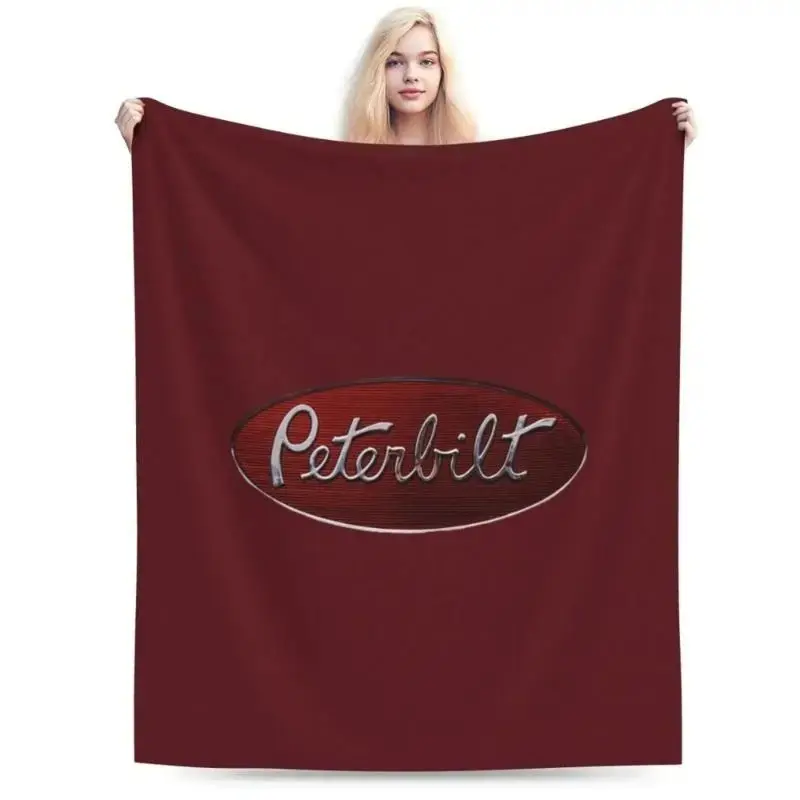 Peterbilt Throw Blanket Soft Blankets, Perfect for Home Bedroom Bed Sofa Picnic Travel and Office Use Ideal for Christmas and Holiday Gifts