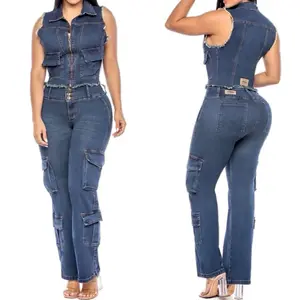 R81-92 Colombian Set en Denim Blue Color