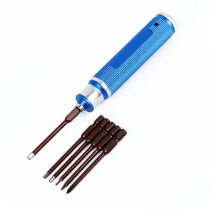 RC Tools 4 Pcs Hex Screw Driver Set Titanium Plating Hardened 1.5 2.0 2.5 3.0Mm Screwdriver for RC Helicopter Boat Car Toys