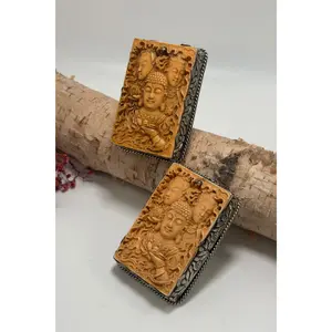 3 Heads Carved Resin BIG Ring