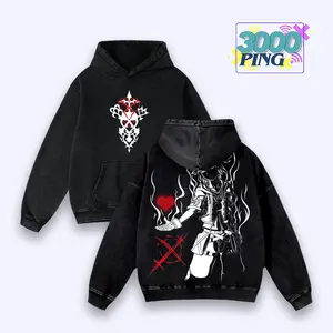 Kingdom Hearts Sora Shadow Heart Vintage Wash Hoodie, Tribal Emblem Graphic T-Shirt, Keyblade Master Anime Sweatshirt, Retro RPG Gamer Merch, Light vs Dark Silhouette Aesthetic, Unisex Cotton Apparel