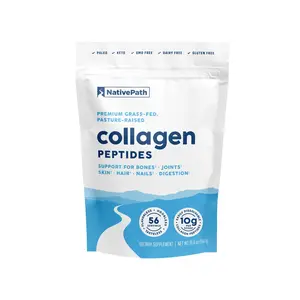 NativePath Collagen Peptides Protein - Hydrolyzed Type 1 & 3 Collagen Powder for Skin, Hair, Nails - 19.8 oz (56 Servings)