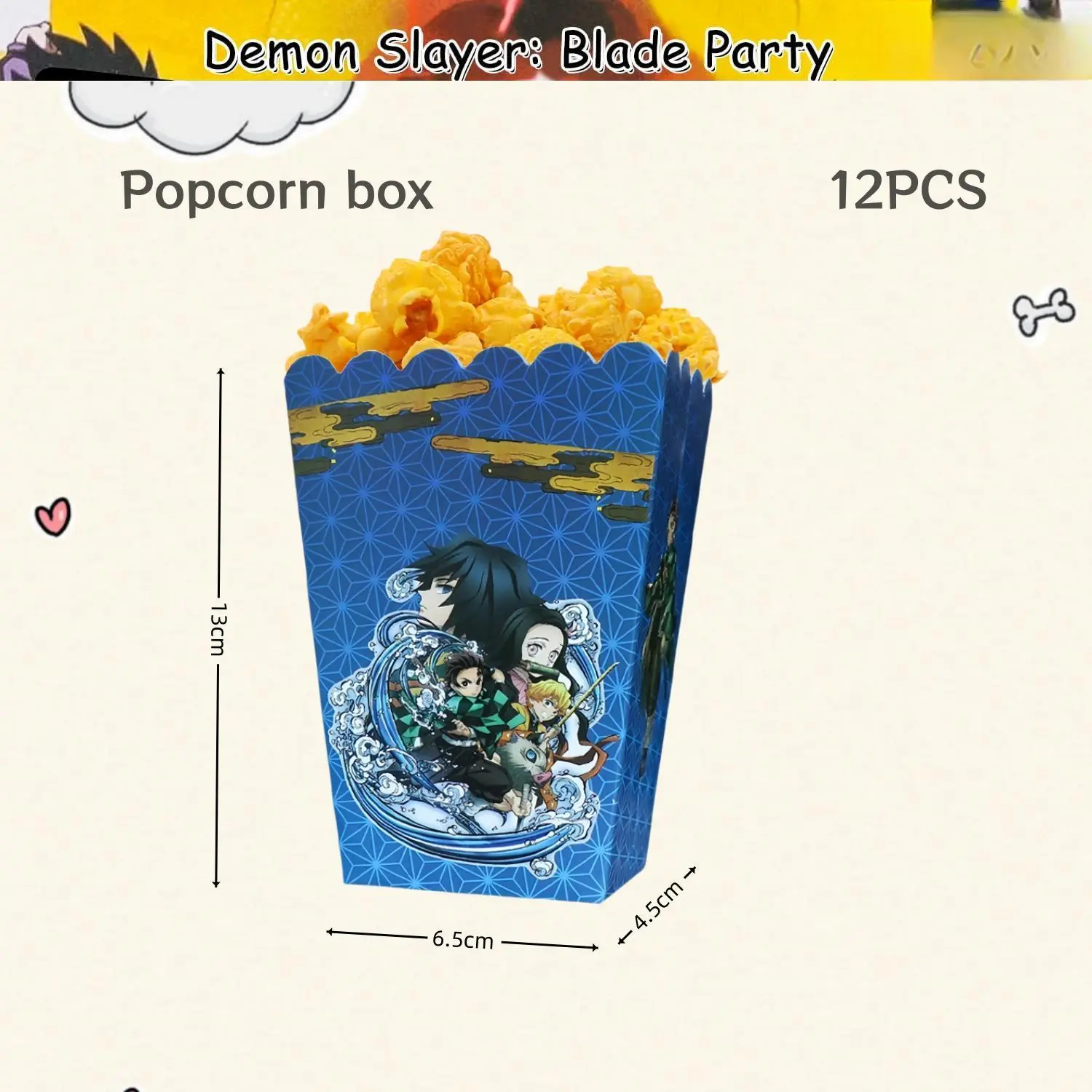 popcorn box--6pcs