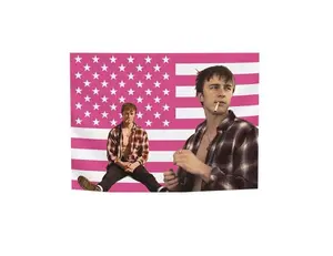 Drew Starkey Flag - Rafe Cameron Flag - Pink American Flag - Poster Tapestry Birthday Gift Gift for daughter Gift for son Funny Gift