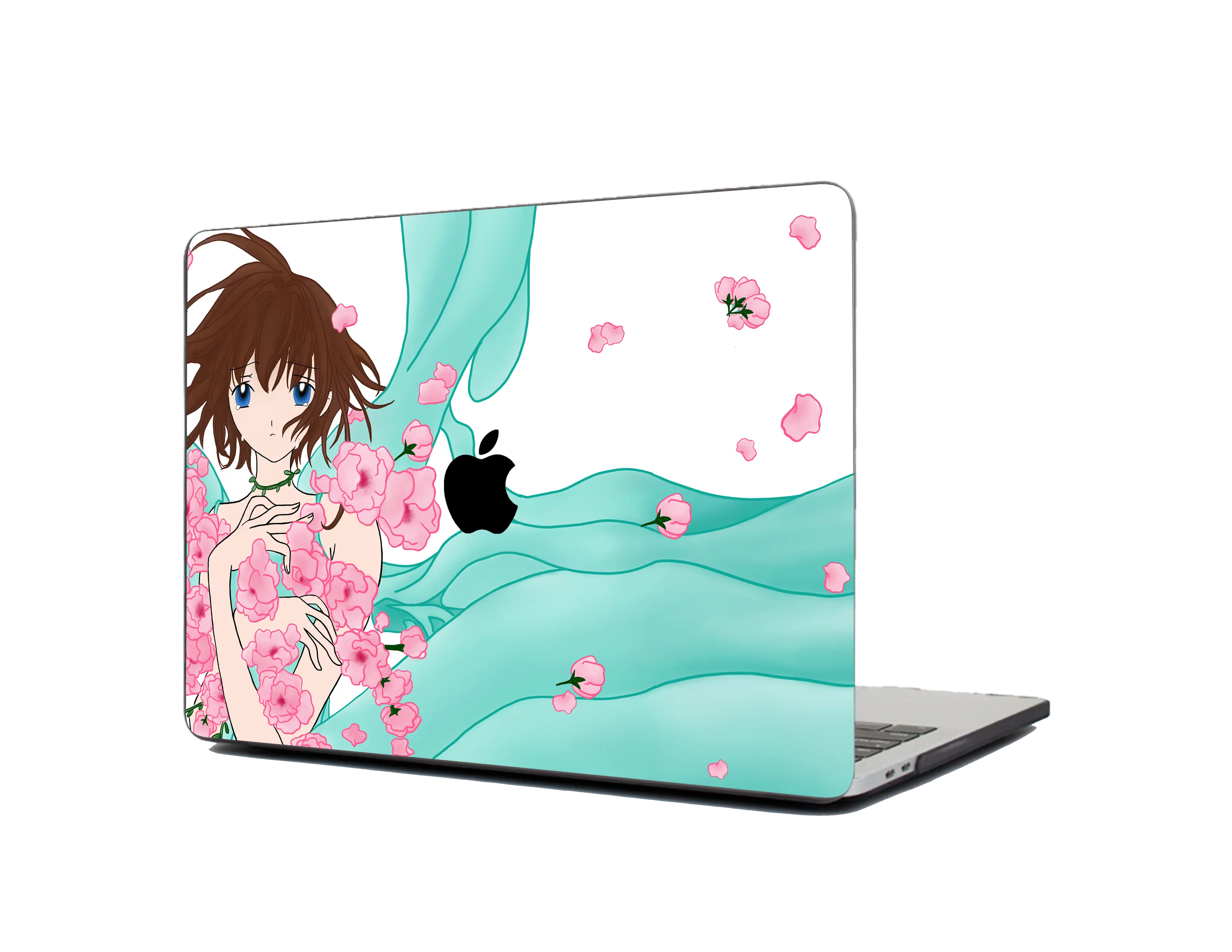 Flower Maiden Textured Laptop Skin