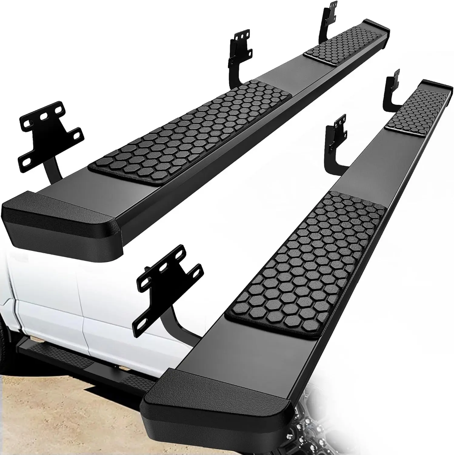 OEDRO 6 Inches Running Boards Compatible with 2019-2025 Ram 1500 New Body Crew Cab, Black Side Steps Nerf Bar Rails