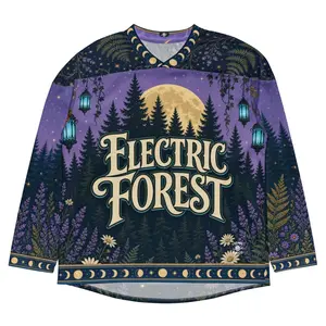 ELECTRIC FOREST Inspired Rave Jersey, Psychedelic Festival Outfit, Comfy Outfit for Bass Music Lovers