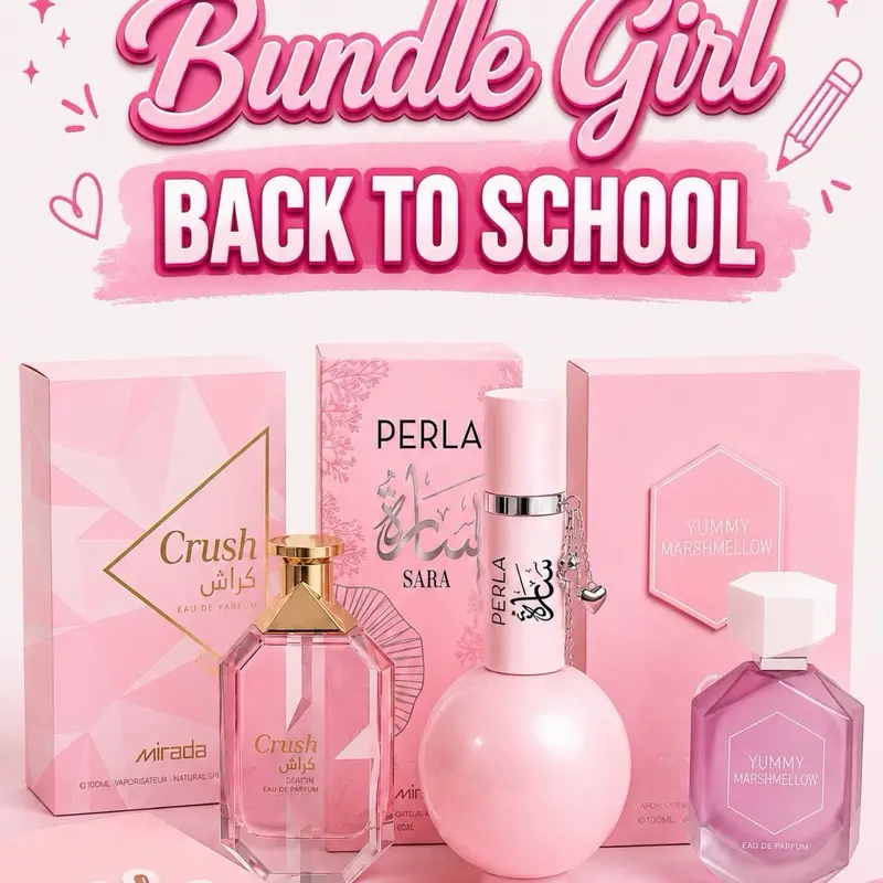 Back To School Bundle Girl 3pcs - Perla Sara - Crush Exotic- Yummy Marshmallow | Eau de Parfum
