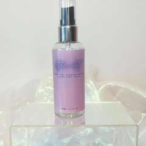 Vegan Dewy Sunless Tanning Water - Vegan Sunless Tanner, Cruelty-Free, Non-Toxic, Quick-Drying, Transfer-Resistant Self-Tanning Mist with Aloe + Vitamins, Hydrating, Brightening Body Care Cosmetic for Women