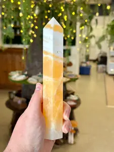 Banded Orange Calcite Tower 3