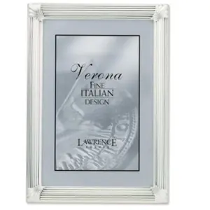 212 MAIN Brushed Finish Rectangular Metal Picture Frame, 4x6 Classic Rectangle Frame for Baby & Maternity Room Wall Decoration