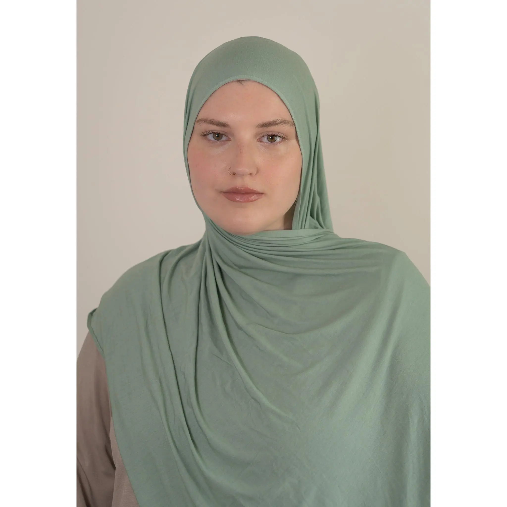 Women's Willow Bamboo Jersey Hijab, Ultra-Lightweight Pashmina Scarves for Modest Fashion