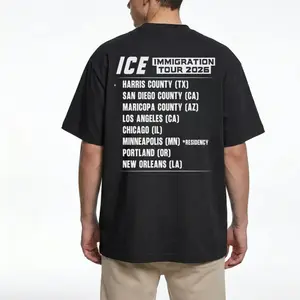 ICE Immigration Tour 2026 T-Shirt, Funny ICE Graphic Tee, Humor Apparel, Ironic Tshirt, Casual Menswear, For Men