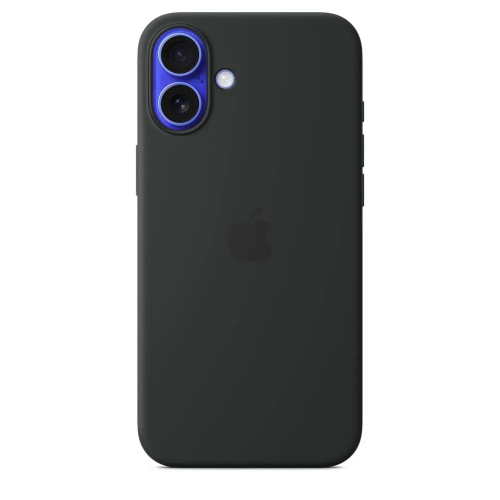 Apple iPhone 16 Plus Silicone Case with MagSafe - Black Apple iPhone 16 Plus Silicone Case with MagSafe - Black
