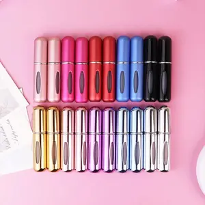 5ML Portable Mini Spray Bottle, 50pcs/set Refillable Spray Bottle, Travel Spray Bottle, Perfume Bottle, Makeup Tool for Women & Girls, Makeup Container Set