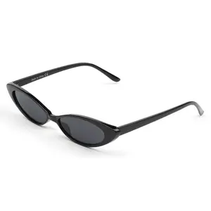 Cat Eye Sunglasses Oval Round Skinny Clout Goggles Small Vintage Glasses S1054-C1
