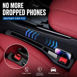 Car Seat Gap Filler Organizer – Stop Dropping Phones & Add Extra Storage (2 Pack)