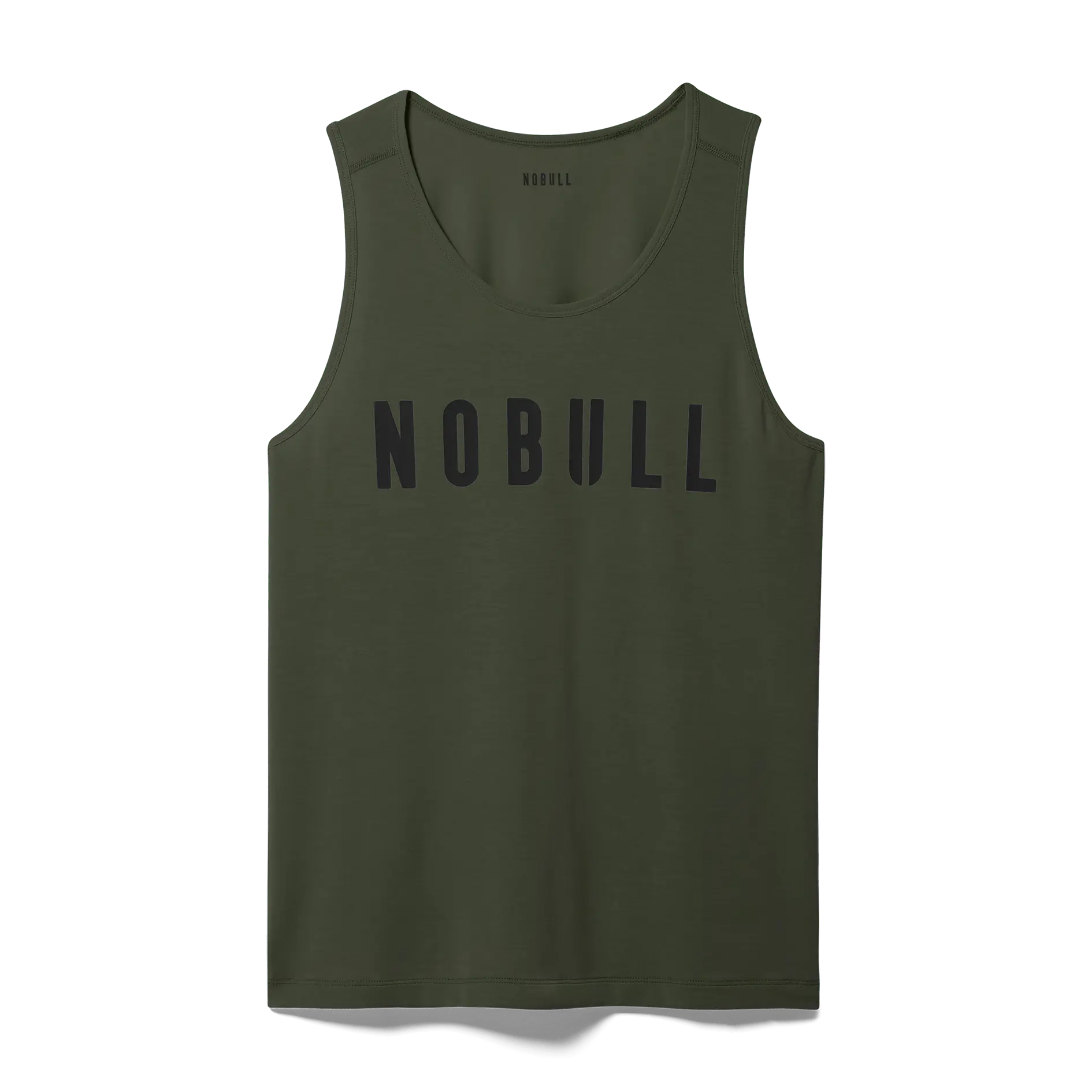 NOBULL Men's Tank in Dark Army Sleeveless Athletic NOBULL Men's Tank in Dark Army Sleeveless Athletic