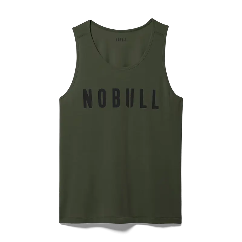 NOBULL Men's Tank in Dark Army Sleeveless Athletic