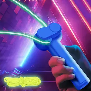String Rope Glow in The Dark String Rope Launcher Luminous Portable Handheld Str