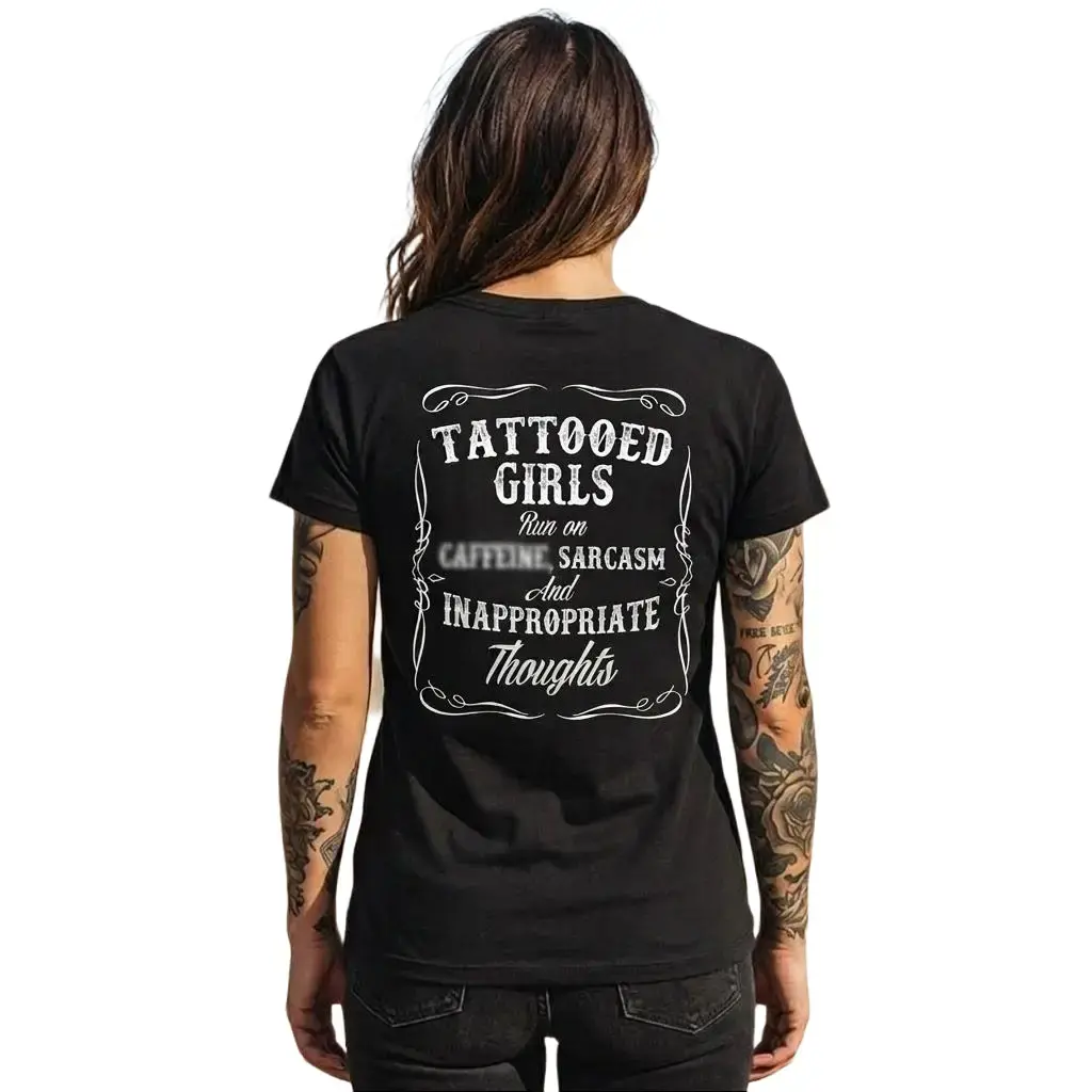 Tattooed Girls Tshirt, Hoodie, Sweatshirt, Aesthetic Tatoo Outfits, Streetwear Style, Retro Vintage Y2k Men Graphic Tees