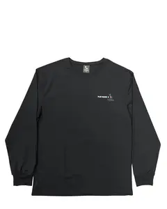 YEMA x PLAY MARIN LS TEE IN BLACK