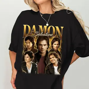 [ SALE UP TO 33% ] Retro 90s Damon Salvatore The Vampire Shirt, Classic 90s The Vampire Shirt, Damon Salvatore Homage Shirt