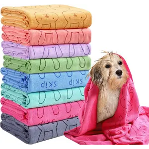 8-Pack Dog Drying Towels: 55'' x 28'' Absorbent Microfiber Pet Grooming Towels for Quick Drying Dogs & Cats  Ideal for Bathing & Grooming (Colorful)