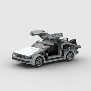 214PCS MOC DMC-12 Free Shipping (compatible with mainstream brands)Speed Champions Racing Car Sports Model Garage Sets Building Blocks Famous Racers City Vehicle Technique DIY Bricks Toys ( M10227)