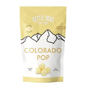 Kettle Head Popcorn Colorado Pop – Vegan Gourmet Popcorn Snack, Hand Popped, Gluten Free, 3.3 oz