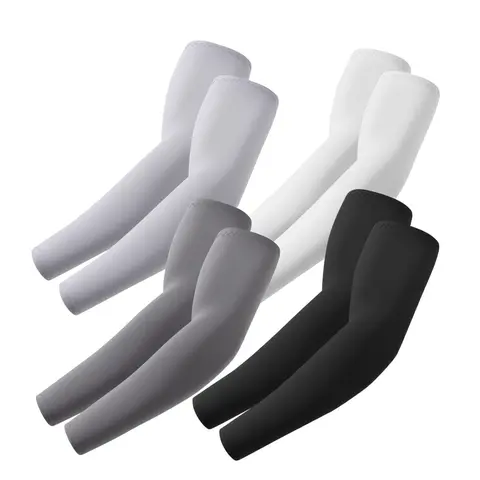 Seamless Cooling Compression Arm Sleeves for Men & Women, UPF 50+ Sun Protection, Breathable Nylon Spandex for Sports & Tattoo Cover, Men's Accessories