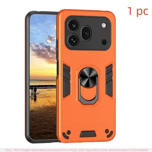 High-Quality PC+tpu Two-In-One Phone Case for Honor 600/600 Pro, Ring Stand, Anti-Slip and Shockproof, Protective Smartphone Cover