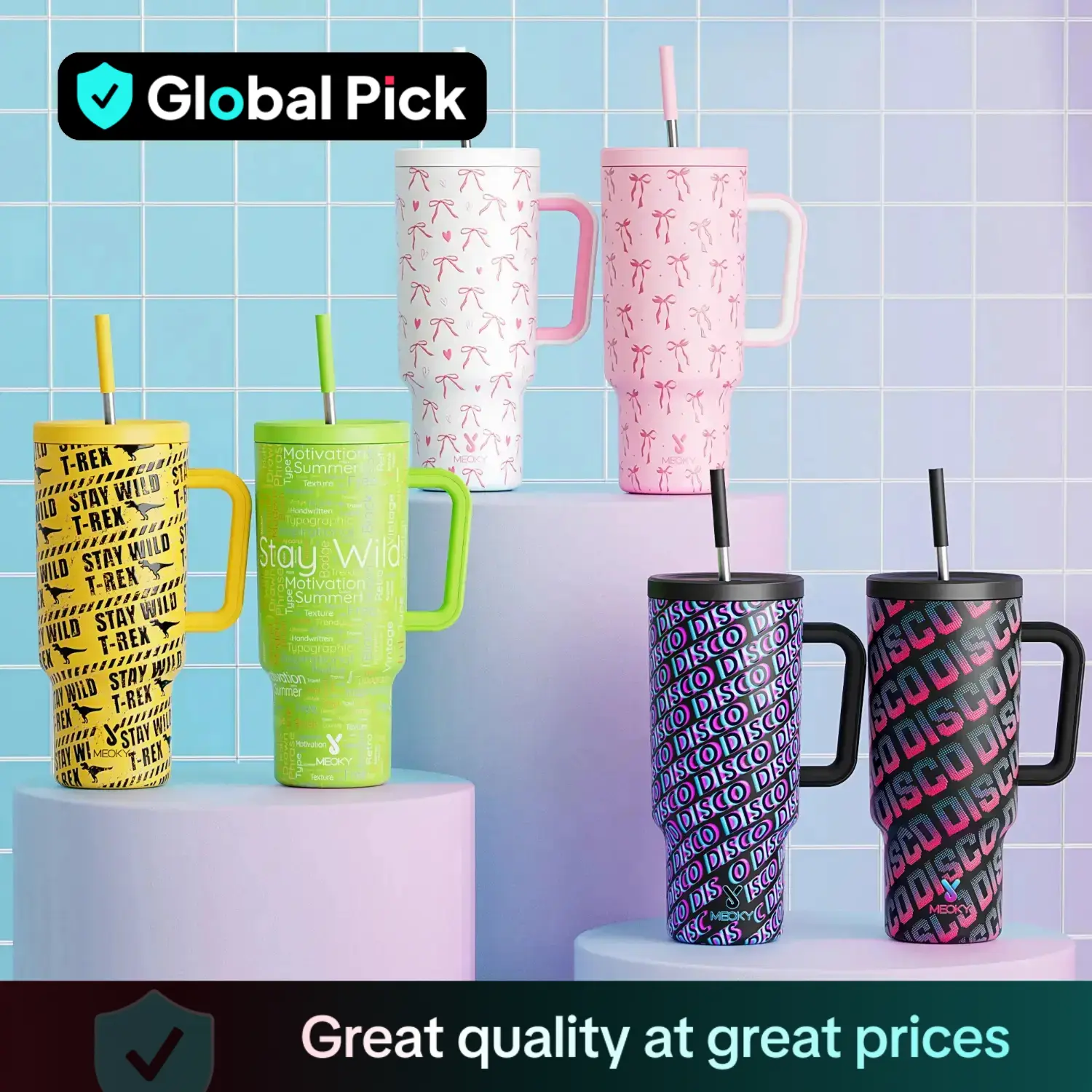 Portable 40oz Straw Handle Vacuum Flask, 1/2 Counts Leak-proof Tumbler Cup with Lid, Stainless Steel Insulated Cup for Home, Office and Outdoor, Insul