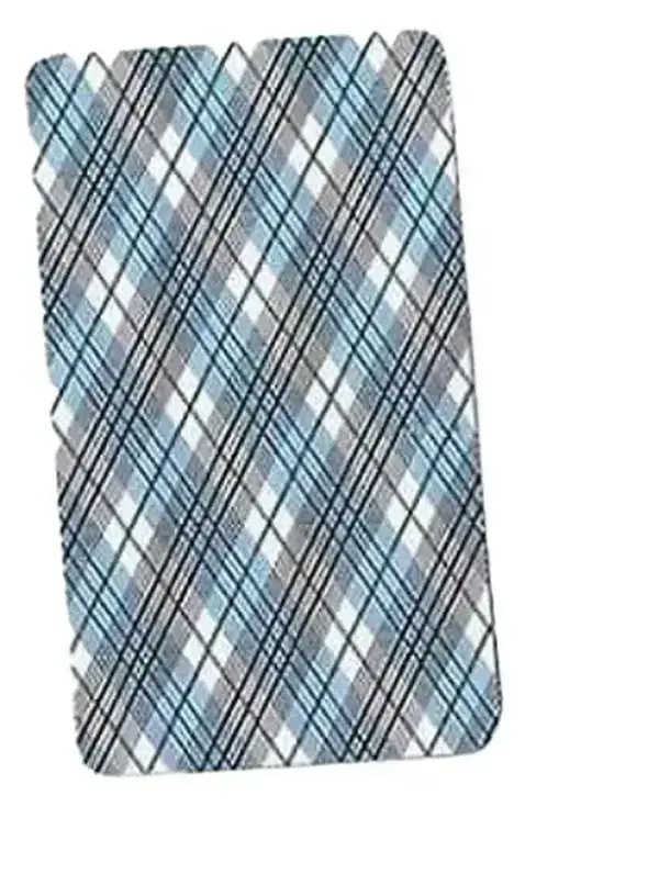 U.S. Game Systems Make Your Own Tarot Blank Cards - 80 Cards for Custom Tarot Deck Creation - 4 3/4" x 2 3/4" x 7/8" Size - Blue Plaid Design - Personalize Your Tarot Deck