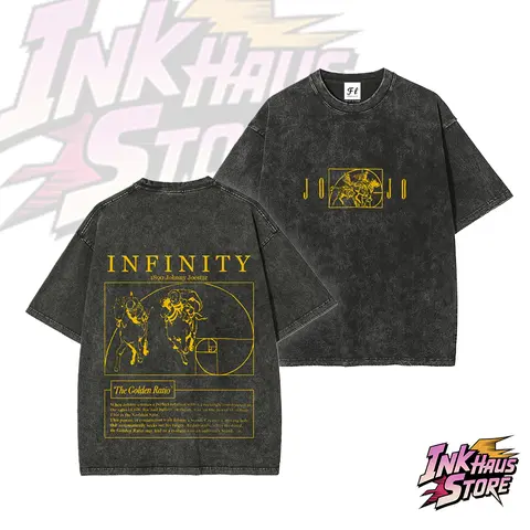 Johnny Joestar jojo sbr Steel ball run golden ratio Golden Spin -- Short Sleeve Cotton Unisex Retro Wash Tee