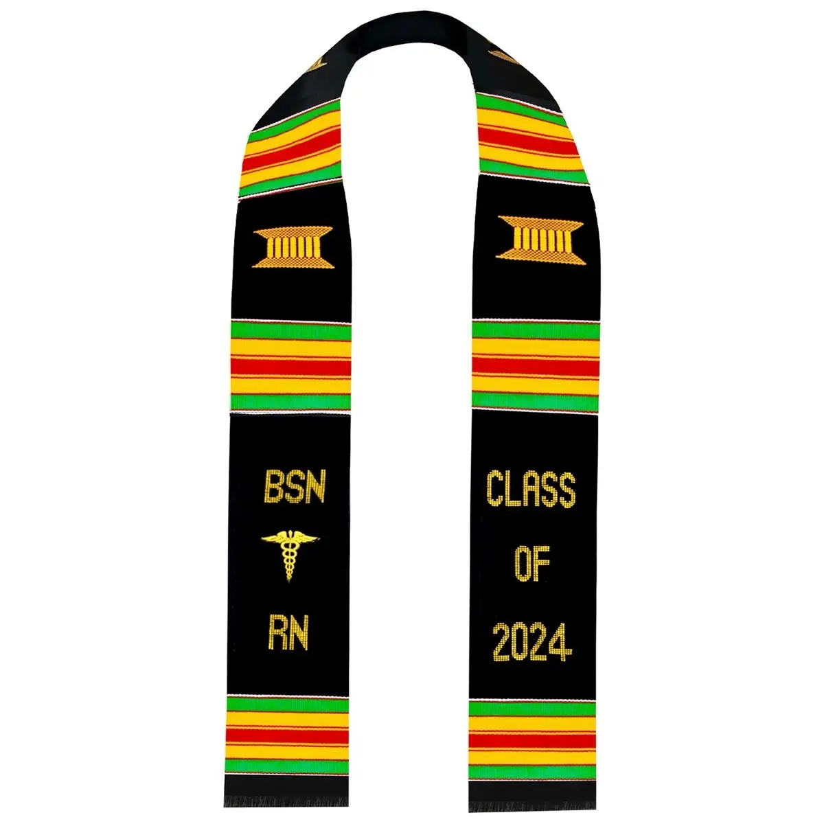 Kente Graduation stole BSN RN Nursing Sash Class of 2024