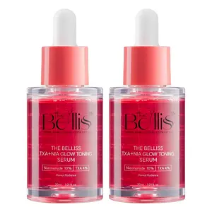 The Belliss Niacinamide 10% + Tranexamic Acid 4% Serum TXA NIA 2-Pack Value Set Dark Spot Corrector Brightening Hydrating Face Serum Fragrance-Free Sensitive Skin Safe Made in Korea 2 x 30ml Daily Moisturizer