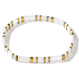 Candy Colorful Tila Flat Beads Bracelets for Women Trendy  Friendship  Stackable Christmas  Gifts