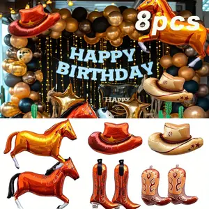 Western-Themed Horse Balloon Decorations - Ideal for Cowboy Birthday, Shower, and Party Decorations| Western Theme Decor | Durable Balloon