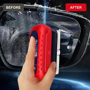 3-Pack Car Glass Oil Film Remover with Hydrophobic Coating Rain Repellent Anti-Fog Cleaner Quick Easy Brush Applicator for Crystal Clear Windshield