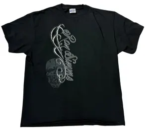 SIMMS Skull Down Side Tee#526 -Black/Gray