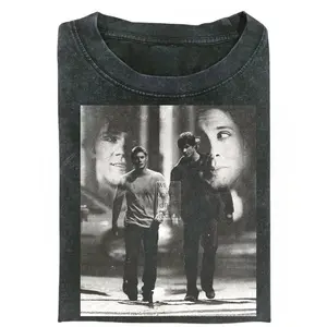 Supernatural Brothers T-Shirt, Vintage Supernatural Show Graphic Tee, Dean and Sam Walking Shirt, TV Show T-Shirt, Supernatural Fans Gift, Gift for Men, Gift for Women, Crew Neck T-shirt, Trending T-shirt