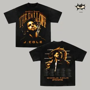 J. Cole, The Fall-Off Official Graphic For Cold World Ver2 High-quality Graphic Tee, Soft Cotton Hoodie T-Shirt, Disc 29, Disc 39 Hip-Hop Shirt, Gift For Jermaine Lamar Cole Fan Graphic Tee, Cole World Music Fan Merch Shirt