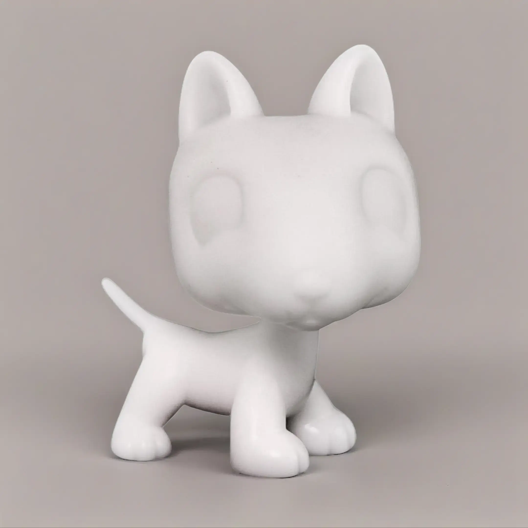 1 Pcs DIY White Mold Bull Terrier Parent-child Interactive Toy Children's Toy Cultivating Children's Drawing and Manual Skills